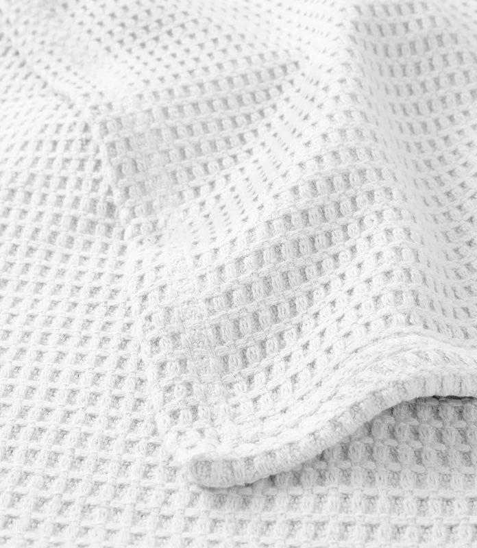 Riviera Waffle Weave Blanket White
