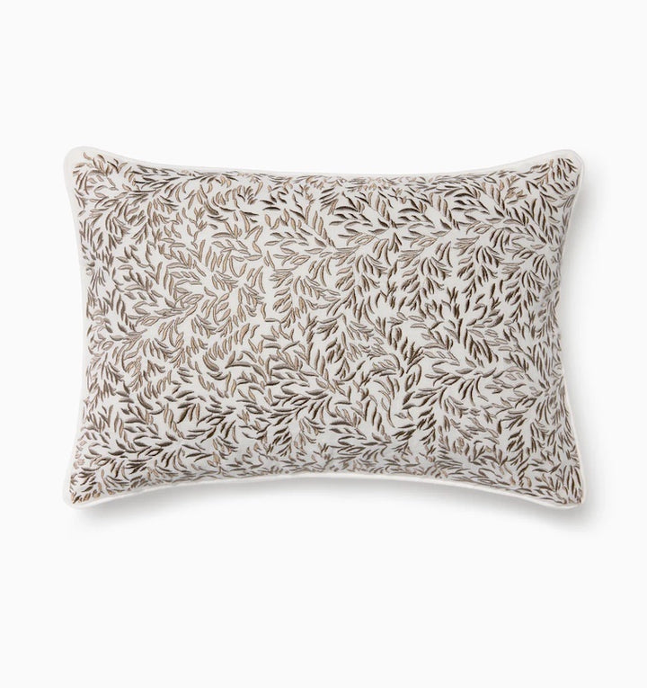 Pondicherry Decorative Pillow Taupe and Oyster