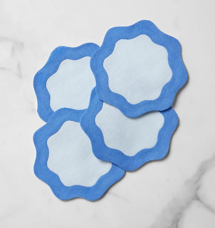 Ondulato Napkins Sky and Cobalt
