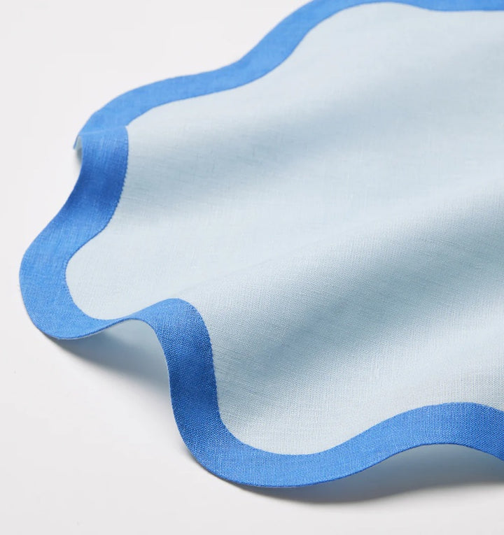 Ondulato Napkins Sky and Cobalt