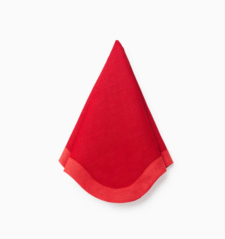Ondulato Napkins Red and Poppy