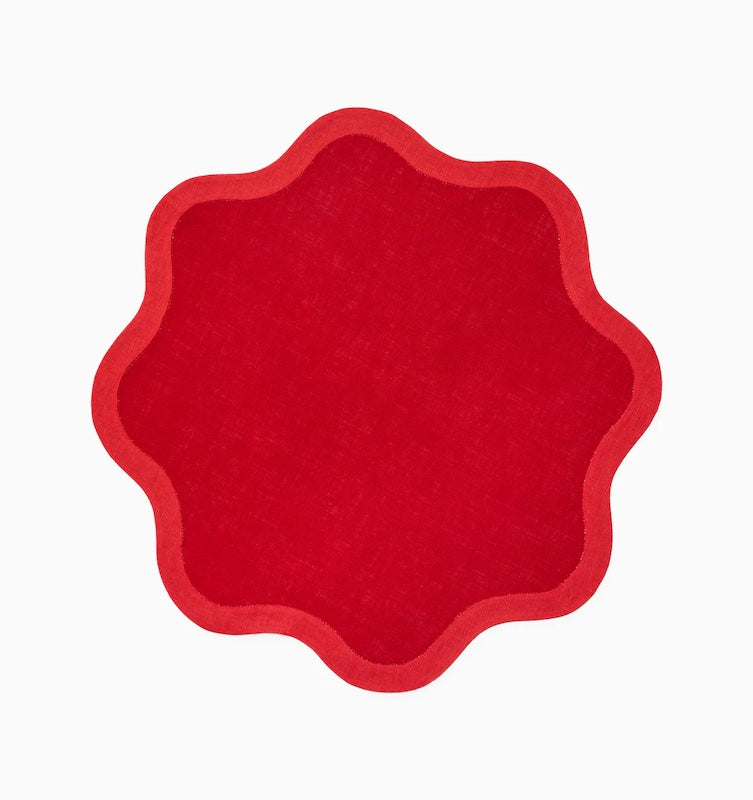 Ondulato Napkins Red and Poppy
