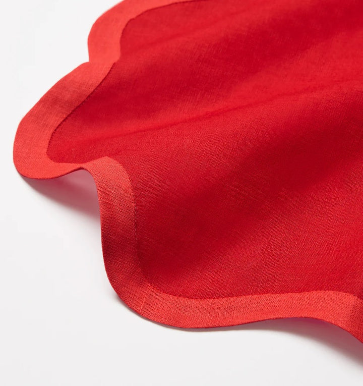 Ondulato Napkins Red and Poppy