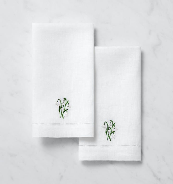 Fiorenza Guest Towels January Snowdrop