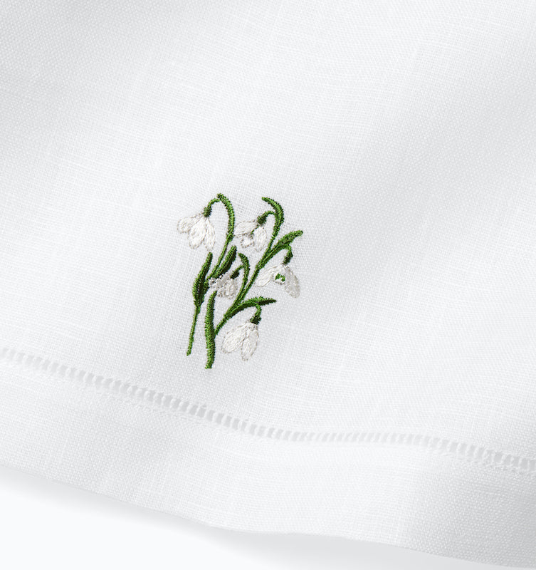 Fiorenza Guest Towels January Snowdrop