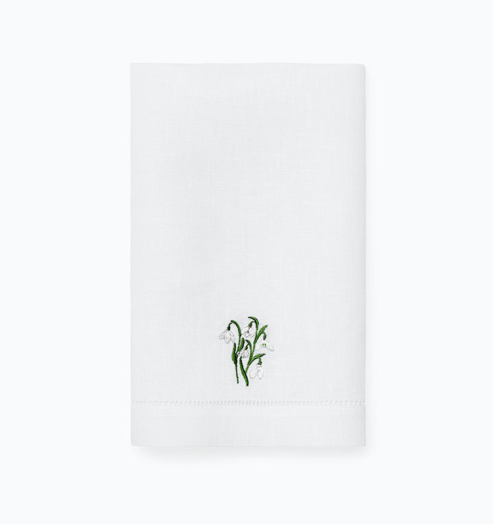 Fiorenza Guest Towels January Snowdrop