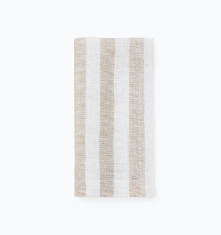 Stramare Table Linens in White and Natural