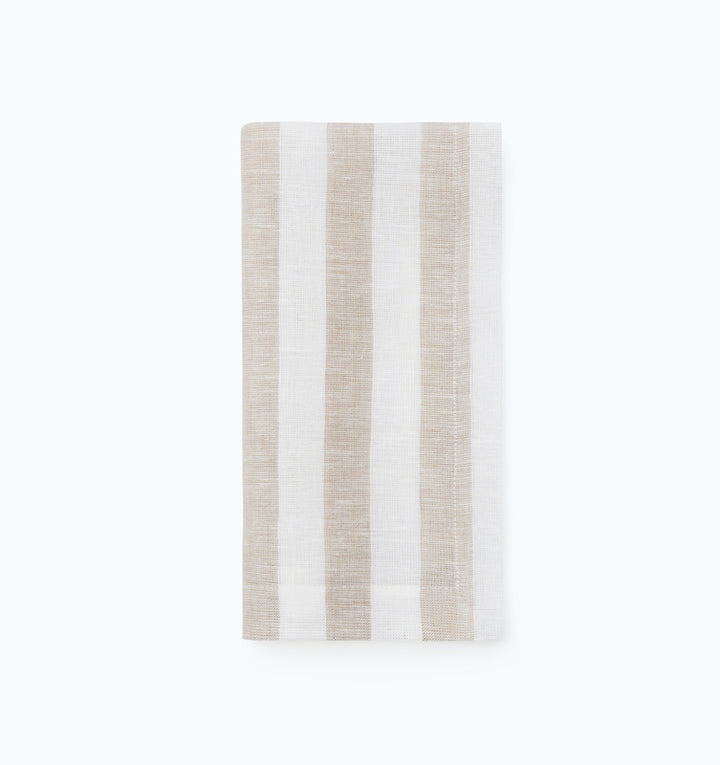 Stramare Table Linens in White and Natural