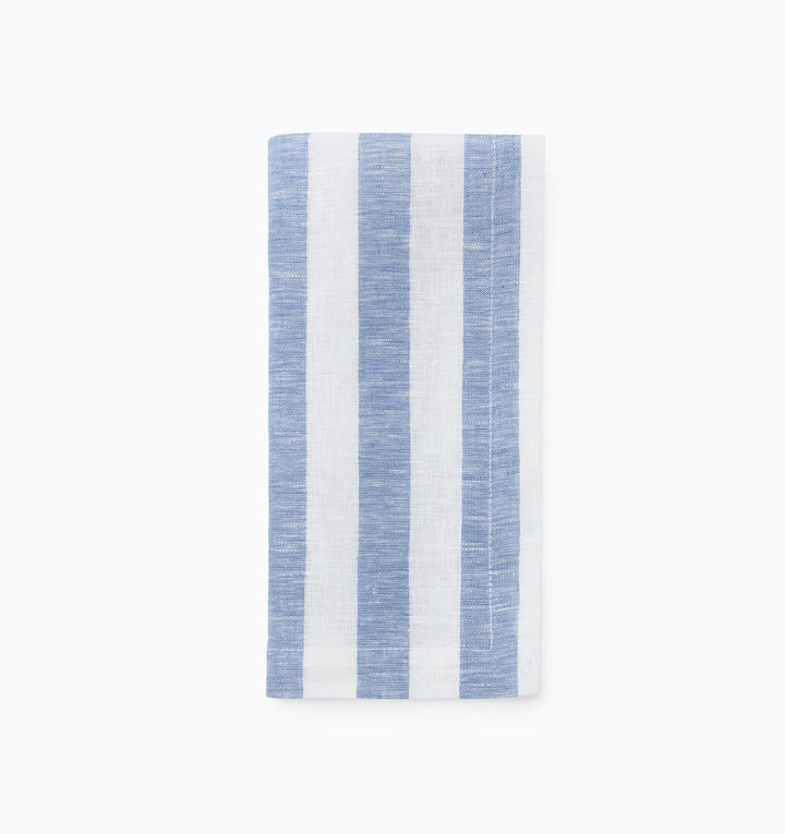 Stramare Table Linens in White and Ocean