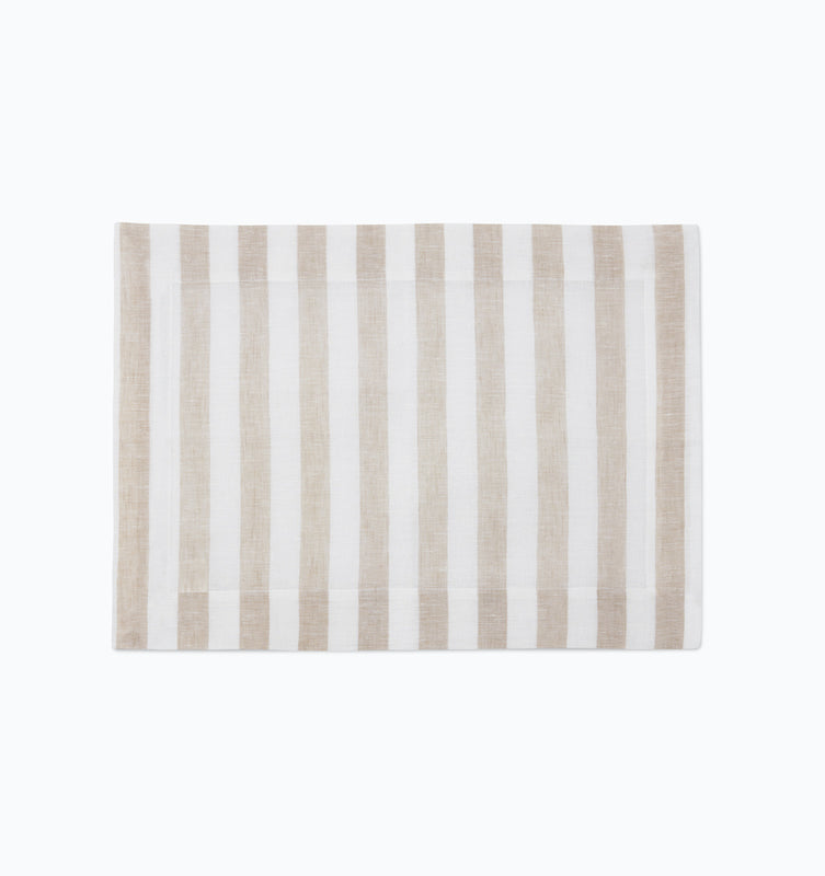 Stramare Table Linens in White and Natural