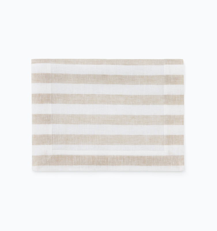 Stramare Table Linens in White and Natural