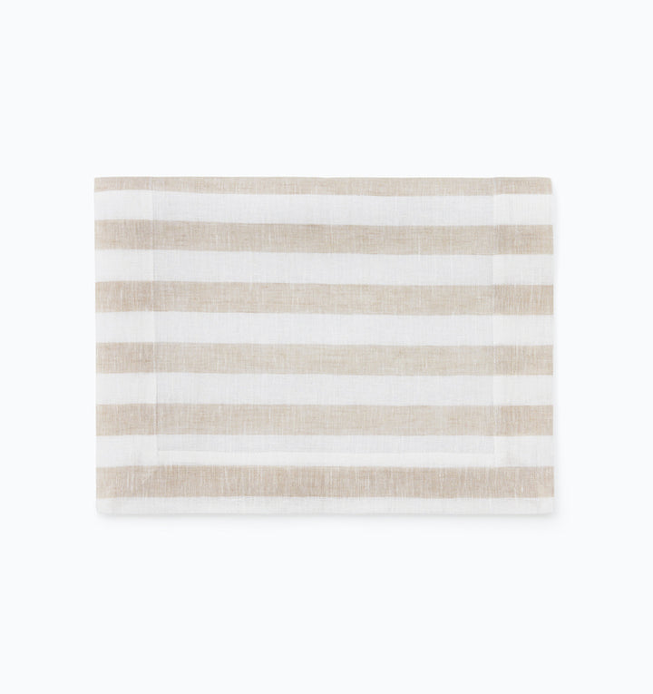 Stramare Table Linens in White and Natural