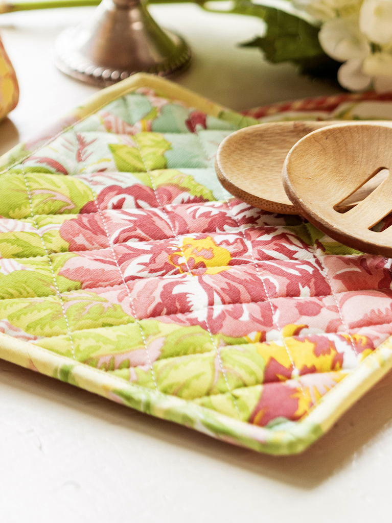 Lawn Party Patchwork Potholder Set