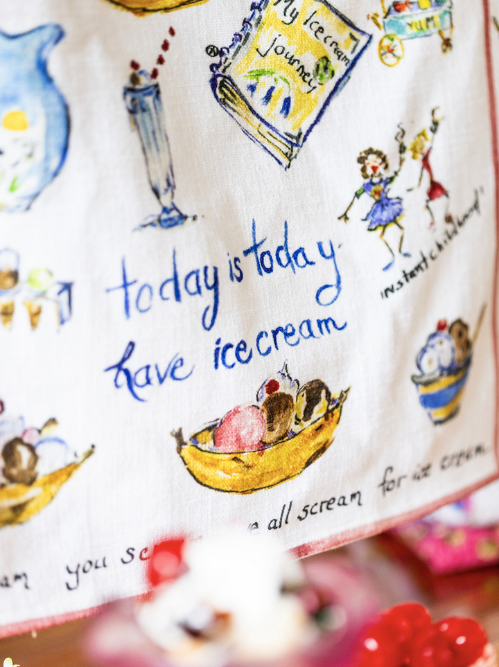 Ice Cream Tea Towel