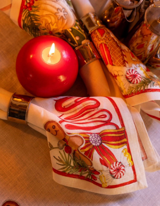 Marzapepe Dinner Napkins Linen