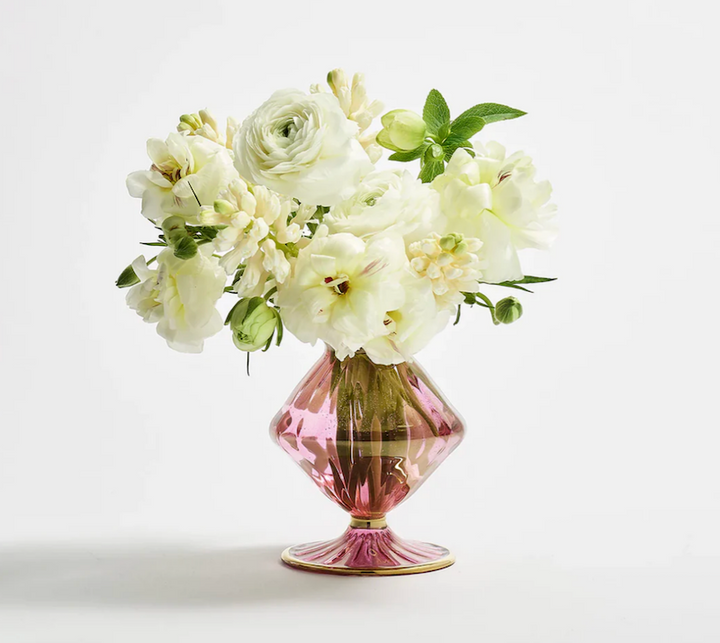 Scallop Bud Vase Pink