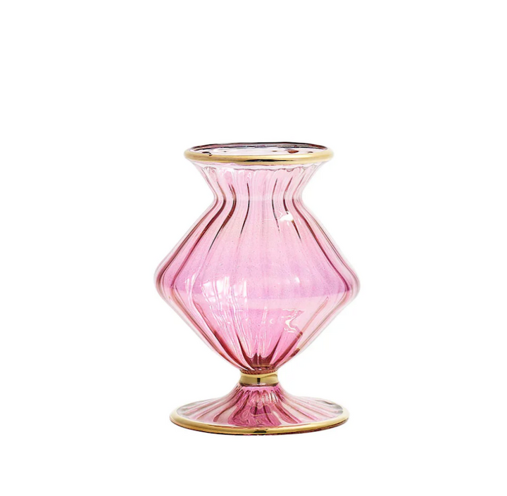 Scallop Bud Vase Pink