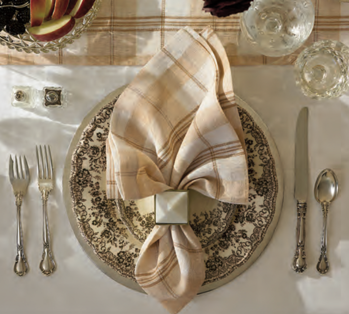 Masseria Table Linens Almond/Oyster