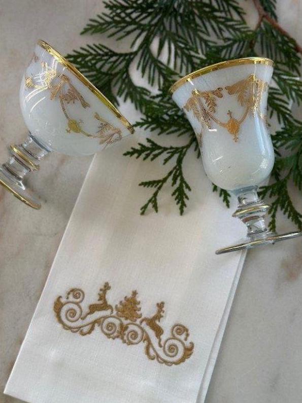 Viennese Christmas Linen Towel