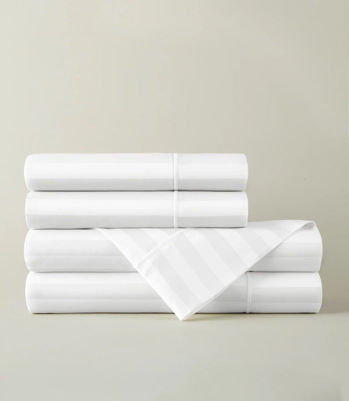Soprano Stripe Sheet Set White