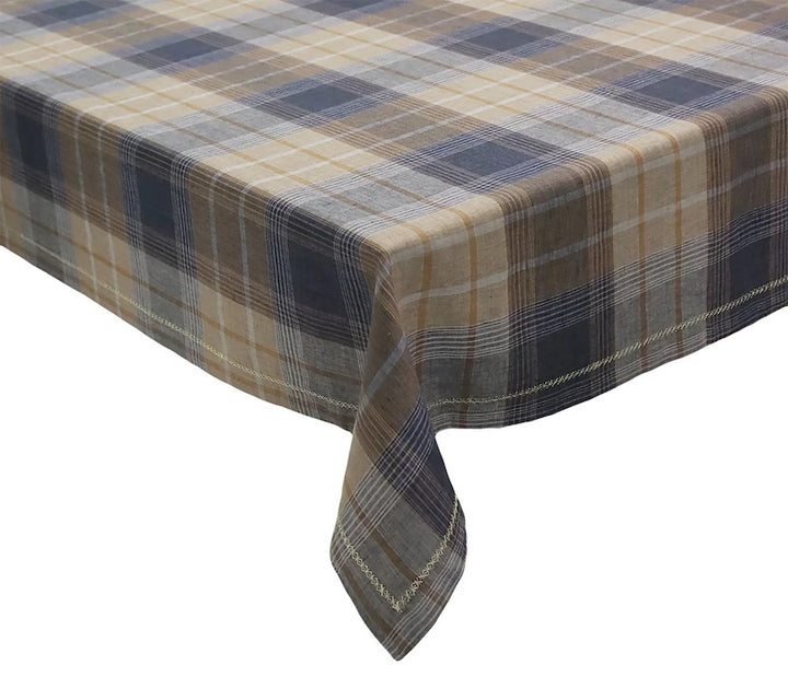 Henley Tablecloth in Brown & Multi
