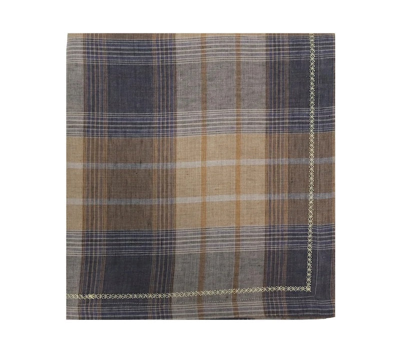 Henley Tablecloth in Brown & Multi
