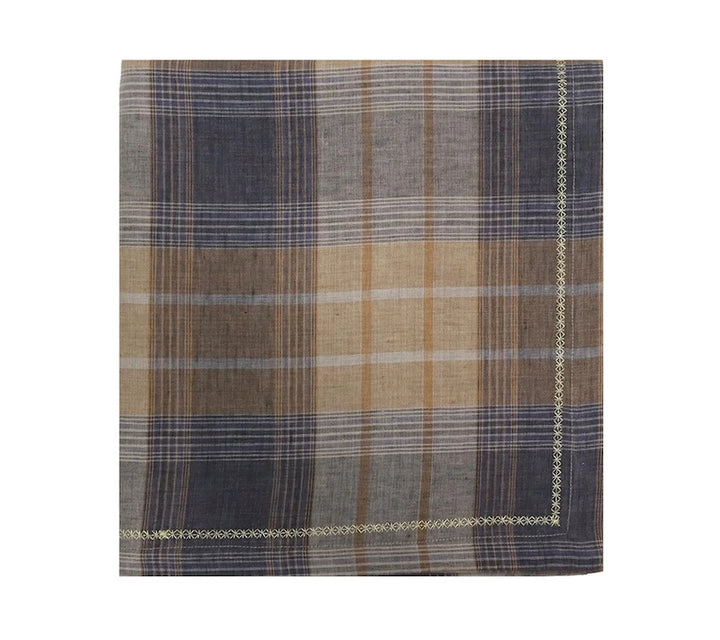 Henley Tablecloth in Brown & Multi