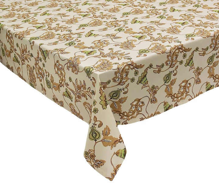 Paisley Vine Tablecloth in Beige & Multi