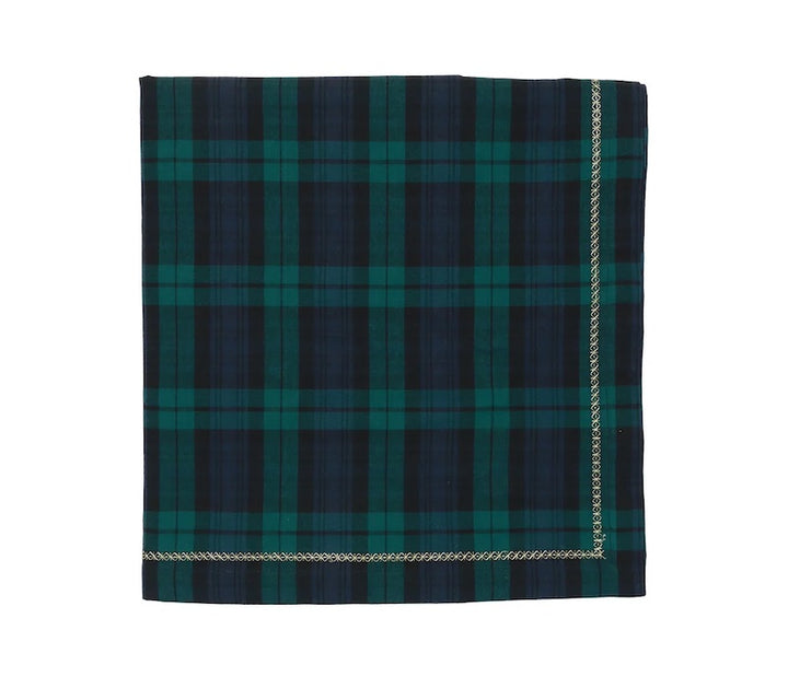 Watchplaid Tablecloth in Blue and Green