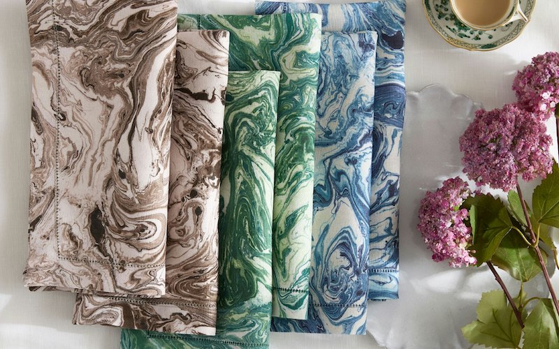 Matouk Balthazar Table Linens Emerald