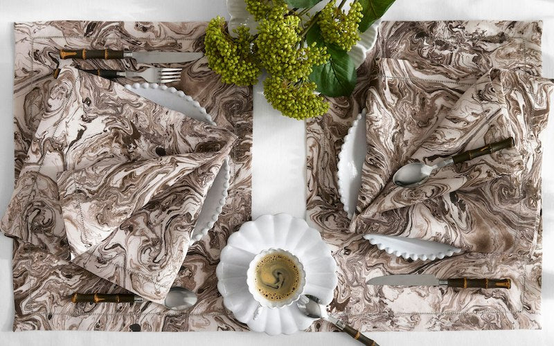 Matouk Balthazar Table Linens Topaz