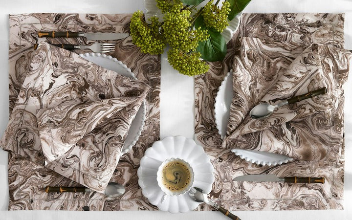 Matouk Balthazar Table Linens Topaz