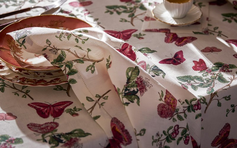 Matouk Schumacher Baudin Butterfly Table Linens