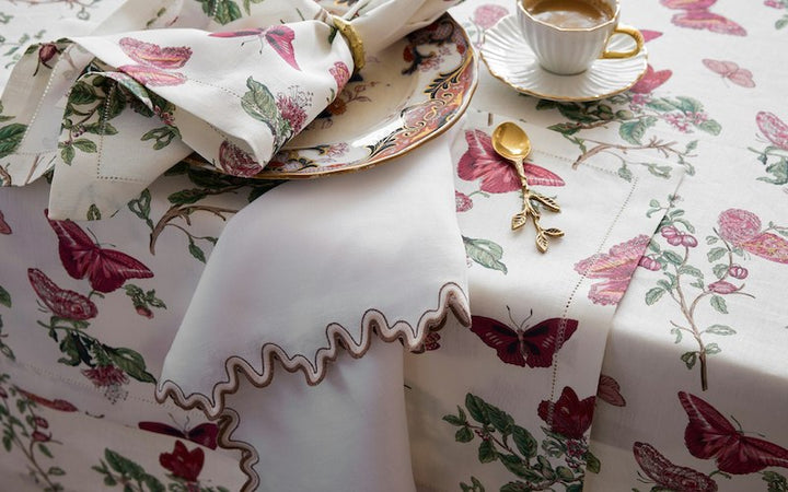 Matouk Schumacher Baudin Butterfly Table Linens