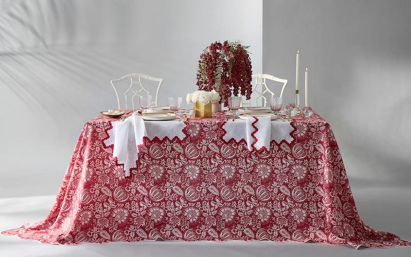 Matouk Aziza Table Hazy Blue