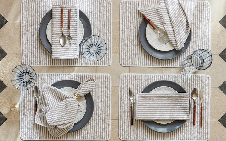 Matouk Matteo Table Linens White