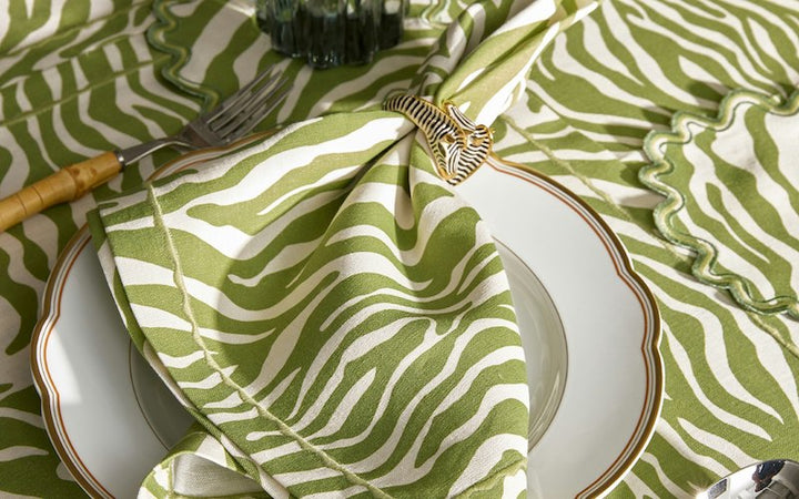 Matouk Schumacher Regine Table Linens Grass