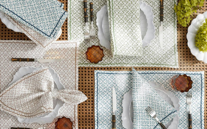 Matouk Laksha Table Linens Clover