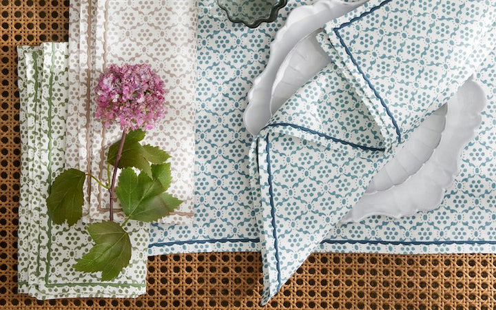 Matouk Laksha Table Linens Clover