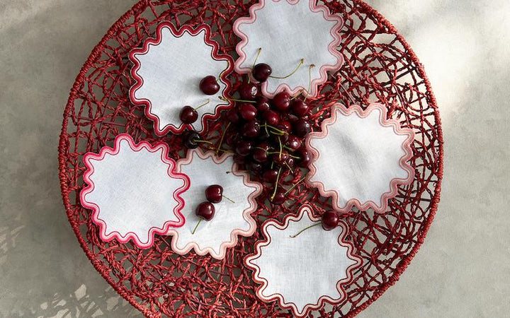 Matouk Wave Cocktail Napkins Firenze