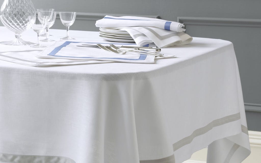 Matouk Lowell Table Linens Azure