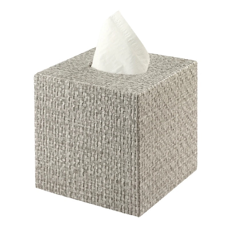 Wicker Bath Accessories in Pebble