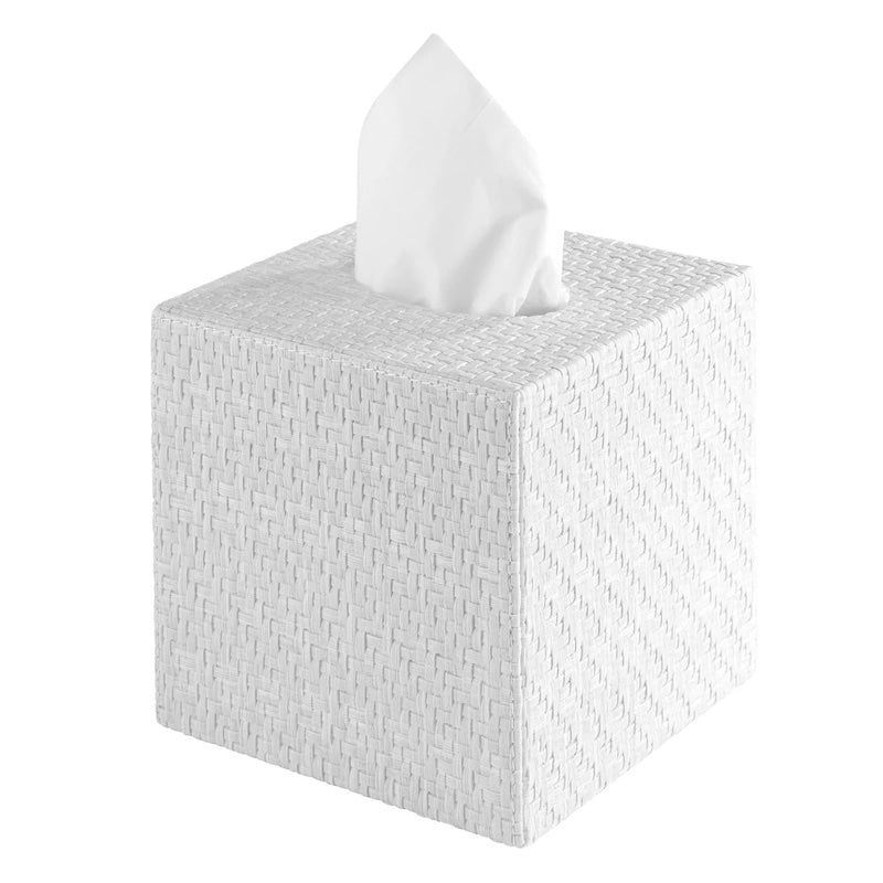 Wicker Bath Accessories in White