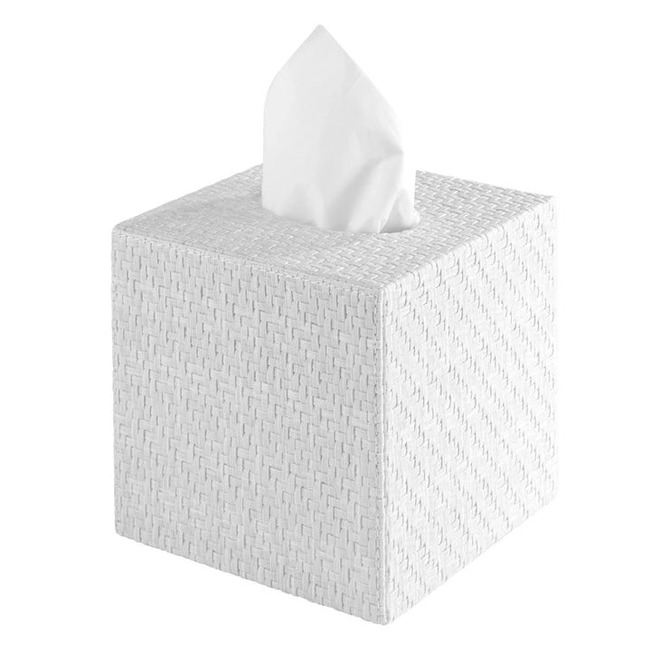 Wicker Bath Accessories in White