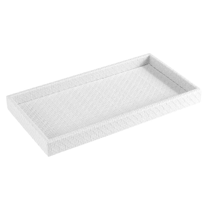 Wicker Bath Accessories in White