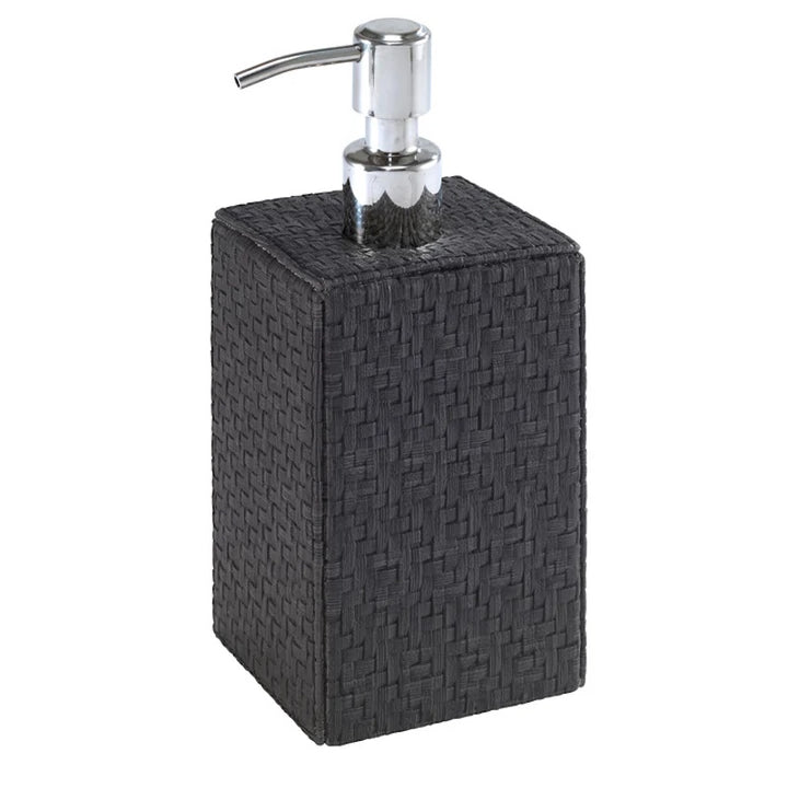 Wicker Bath Accessories in Black