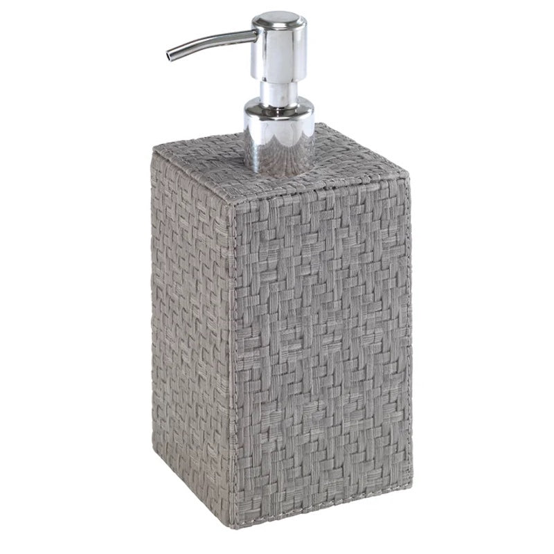 Wicker Bath Accessories in Gray