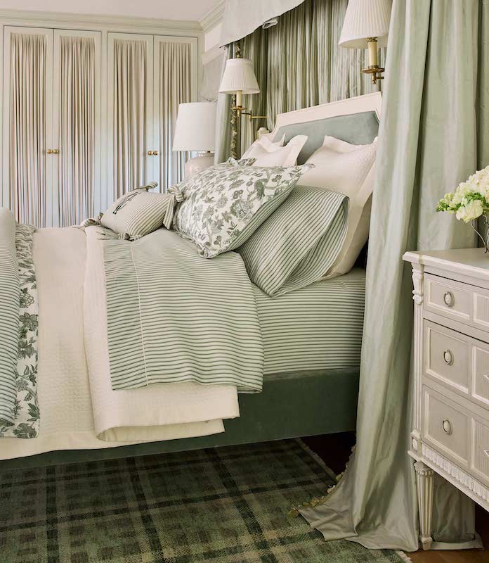 Windsor Stripe Classic Printed Sheet Set Moss