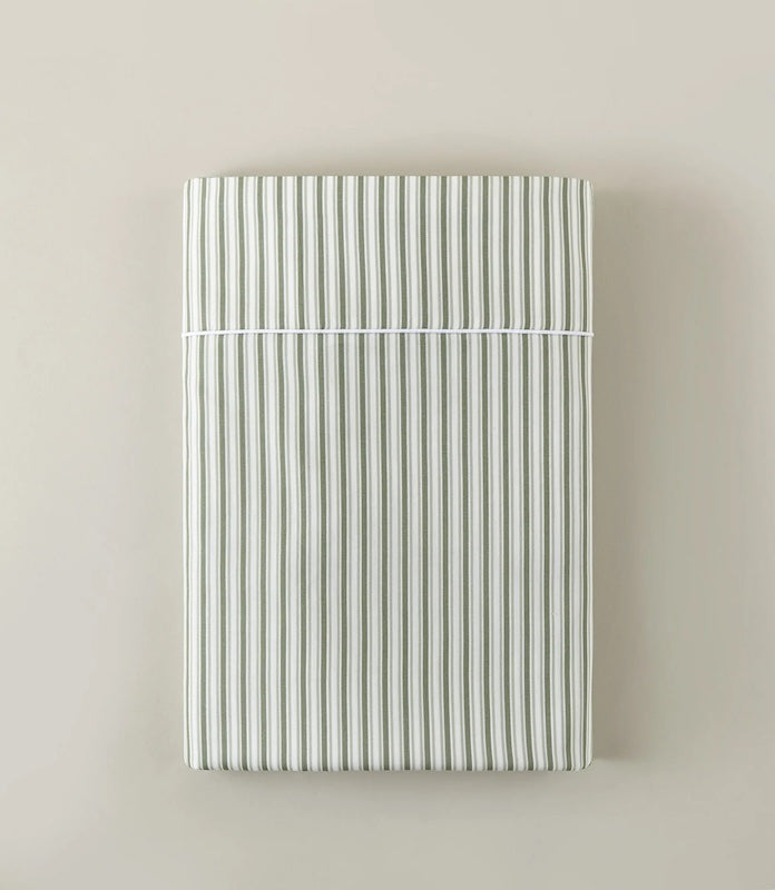 Windsor Stripe Classic Printed Sheet Set Moss