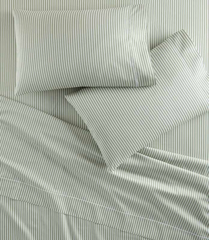 Windsor Stripe Classic Printed Sheet Set Moss